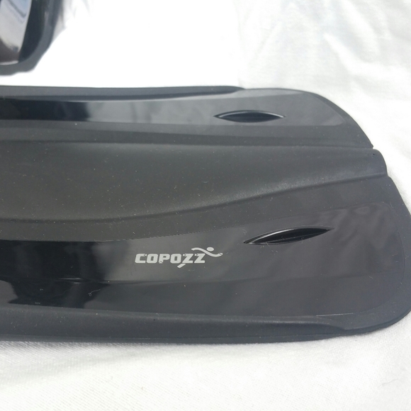 Copozz 4600 Swim Fins Black Adult Size Medium 7-8 Snorkel Scuba Diving Deep Sea - Picture 3 of 4